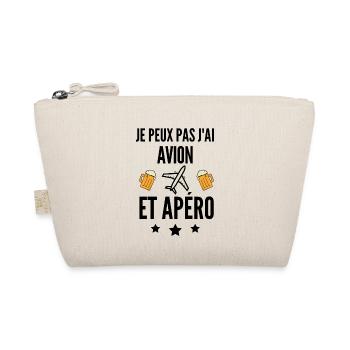 je peux pas j'ai avion et apéro - Trousse biologique - nature - Devant