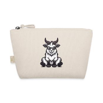 Mountain Goat Cool Comic - Organic Pouch - nature - Front