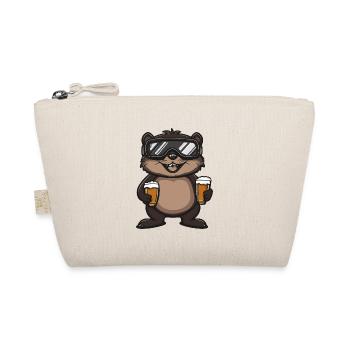 Beaver Après Ski Beer Comic - Organic Pouch - nature - Front