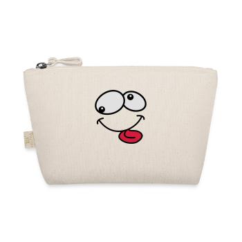 Stupide Crazy Grimace Comic Cartoon Face - Trousse biologique - nature - Devant