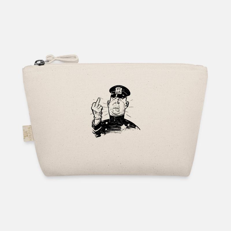 Furious policeman shows Ms. Finger Organic Pouch