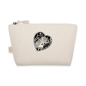 The girl is dancing with joy - Organic Pouch - nature - Front