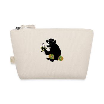 skateboard monkey - Bio-Täschchen - Natur - Vorne
