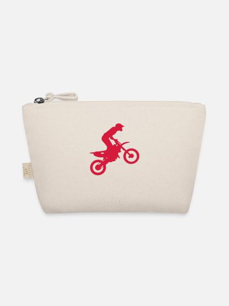 Motocross silhouette 1 - Bio-Täschchen - Natur