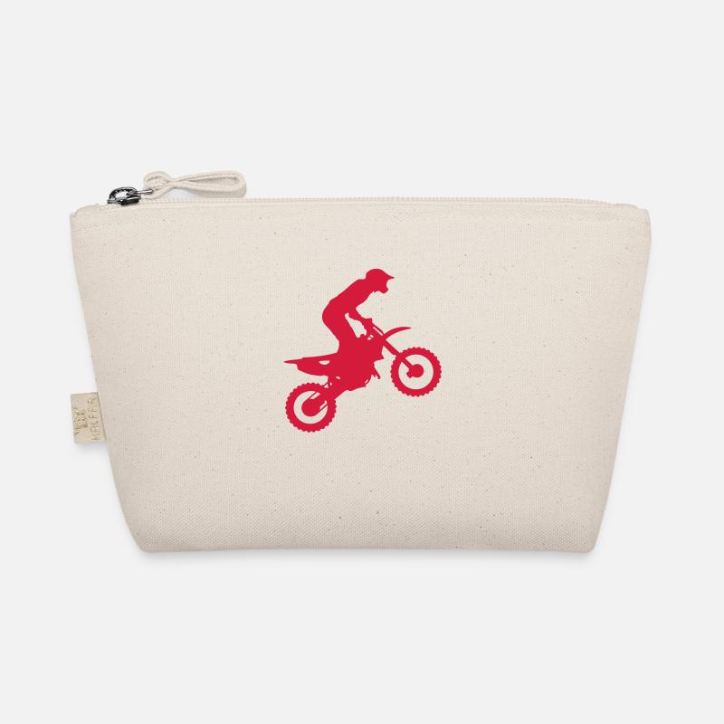 Motocross silhouette 1 Organic Pouch