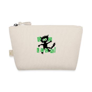 Halloween Black Bad Luck Cat - Organic Pouch - nature - Front