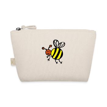 abeille bee biene face cartoon2 - Trousse biologique - nature - Devant