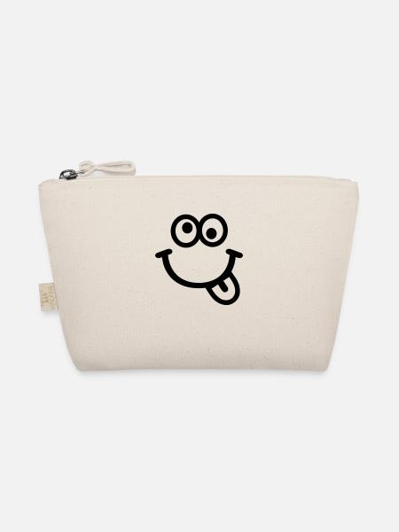 Smiley - Bio-Täschchen - Natur - Vorne