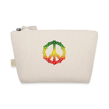 Reggae Peace Symbol Love Sommer Frieden Liebe - Bio-Täschchen - Natur - Vorne