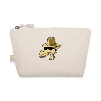 Dragon Hat sunglasses cool comic book design - Organic Pouch - nature - Front