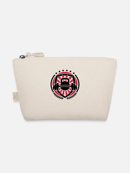 Workout Wappen 02 - Bio-Täschchen - Natur - Vorne
