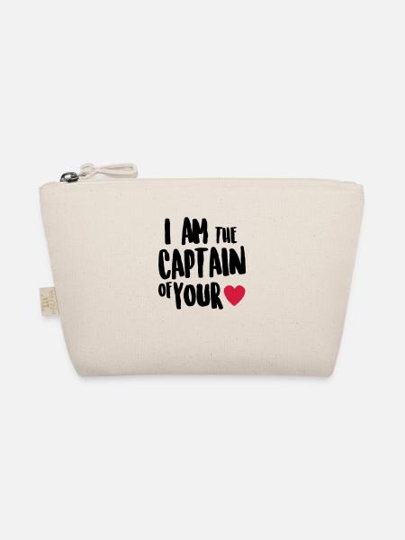 i am the captain of your heart - Organic Pouch - nature - Front