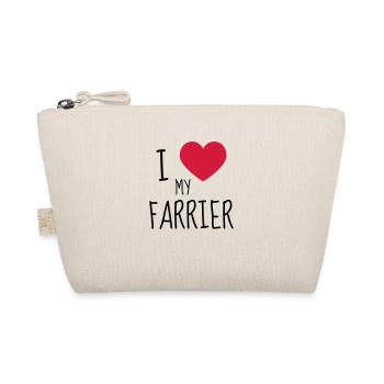 Farrier Hufschmied Maréchal Ferrant Blacksmith - Organic Pouch - nature - Front