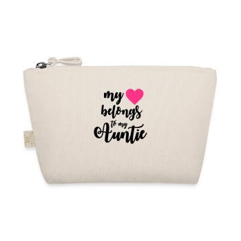 My heart belongs to my Auntie - Trousse biologique - nature - Devant