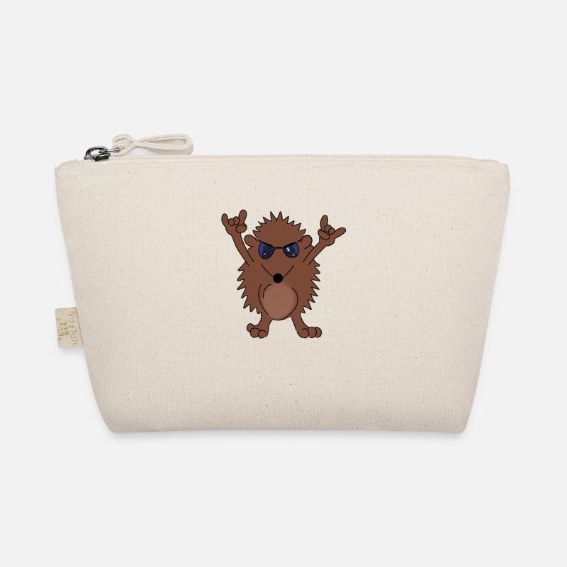 Hérisson cool avec cadeau de mains à bascule Trousse biologique