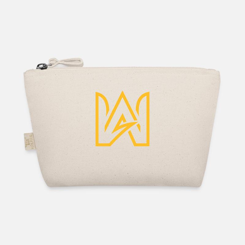 AW monogram from the letters A and W. Organic Pouch