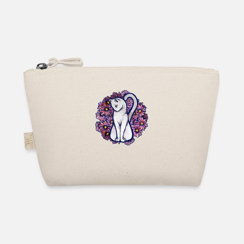 Flower Daisy Cat Organic Pouch