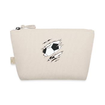ballon de foot, pour les footeux tshirt déchiré - Trousse biologique - nature - Devant