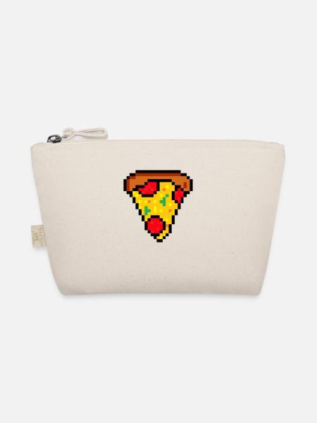 Pizza Love Pizza Junkie Pizza Liebhaber - Bio-Täschchen - Natur - Vorne