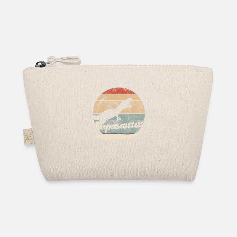 Papasaurus Dad Vintage Retro Father's Day Organic Pouch