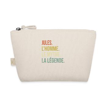 Jules L'homme Le Mythe La Légende Cadeau Humour - Trousse biologique - nature - Devant