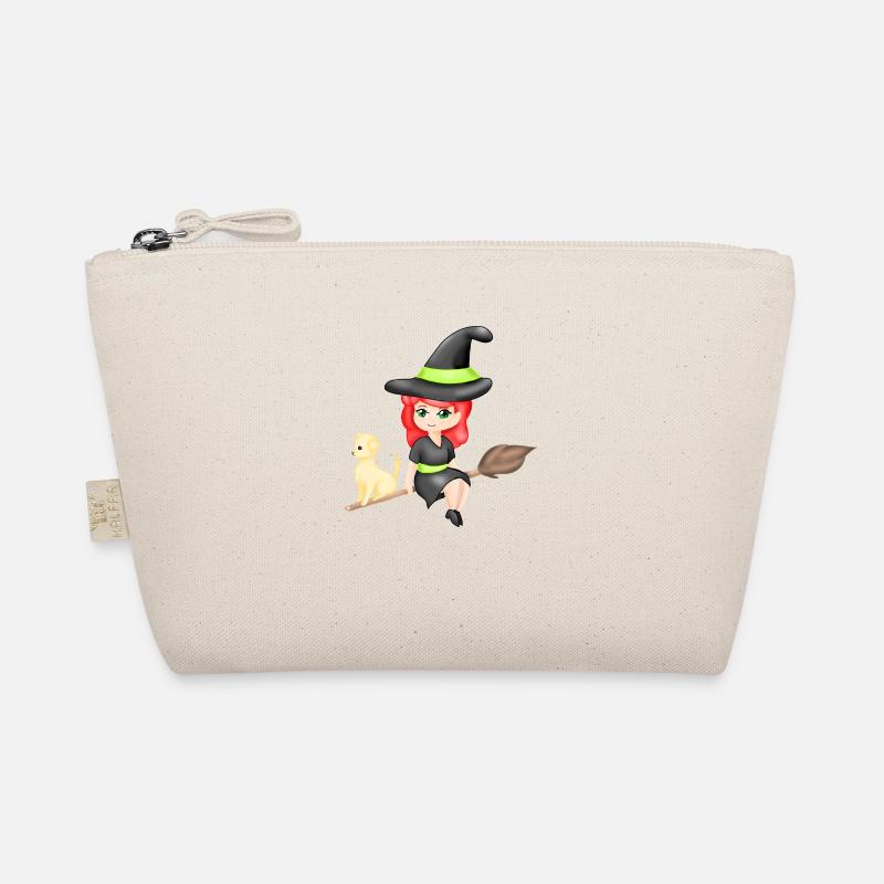 Chibi Witch with her dog Organic Pouch