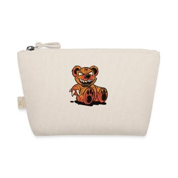 Creepy Horror Bear for Halloween - Organic Pouch - nature - Front