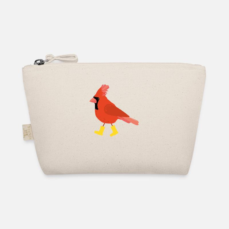 Cardinal in rubber boots Illustration Organic Pouch