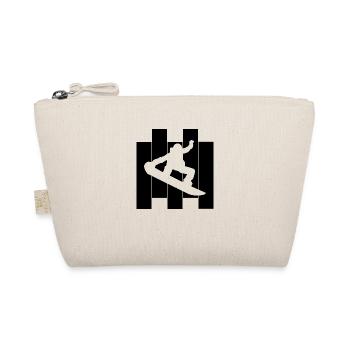Snowboard Snowboarder - Bio-Täschchen - Natur - Vorne