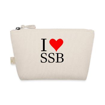 Ich liebe ssb - Bio-Täschchen - Natur - Vorne