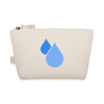 Wassertropfen - Bio-Täschchen - Natur - Vorne