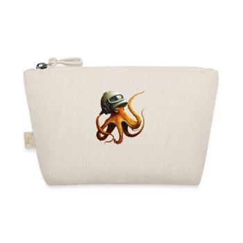 Poulpe pieuvre avec casque Idée cadeau - Trousse biologique - nature - Devant