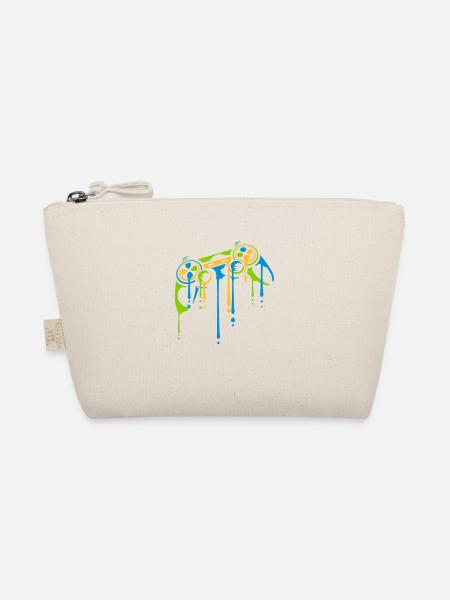 Drops Colorful Controller Retro - Organic Pouch - nature - Front