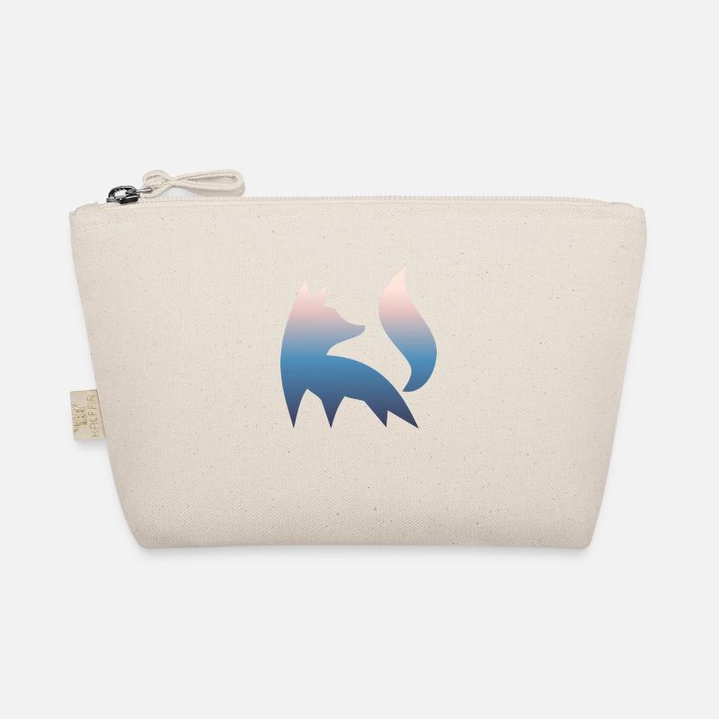 Fuchs Silhouette Wald Natur Rotfuchs Farbverlauf Bio-Täschchen