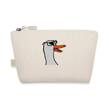 Face Sunglasses Goose Comic - Organic Pouch - nature - Front