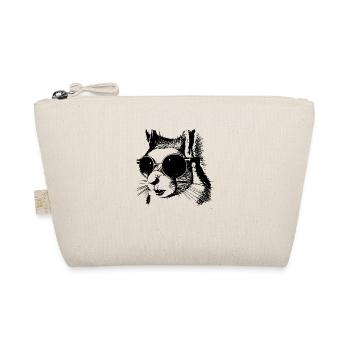 Squirrel Sunglasses Animal Cute Funny Cool 05 - Organic Pouch - nature - Front