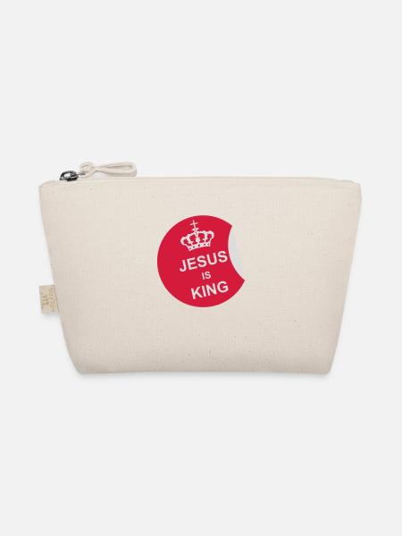 jesus is king Zitat - Bio-Täschchen - Natur - Vorne