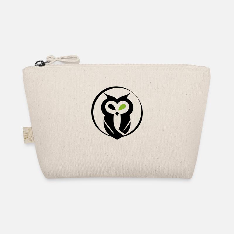 GOWILD owl - without what ... zebra style Organic Pouch
