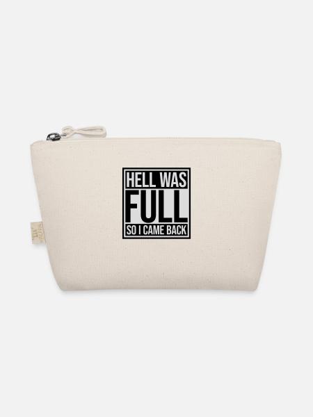 hell was full Zitat - Bio-Täschchen - Natur - Vorne