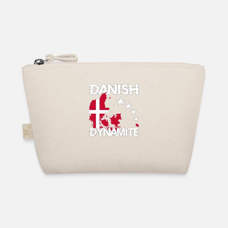 Dänemark Flagge danish dynamite Geschenk - Bio-Täschchen - Natur