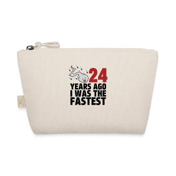 24 Years Ago I Was The Fastest - Organic Pouch - nature - Front