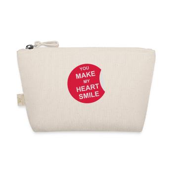 make my heart smile - Bio-Täschchen - Natur - Vorne