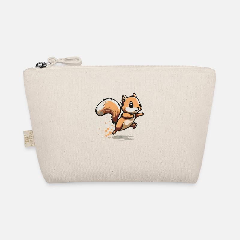 Eichhoernchen Squrirrel Comic Cute Kawaii 12 Organic Pouch