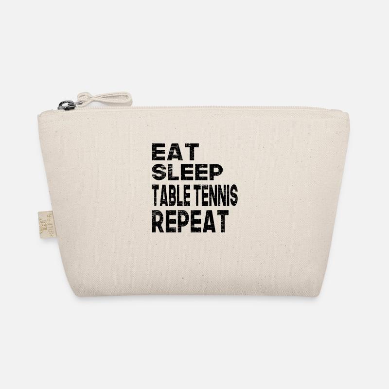 Eat Sleep Table Tennis Repeat Bio-Täschchen
