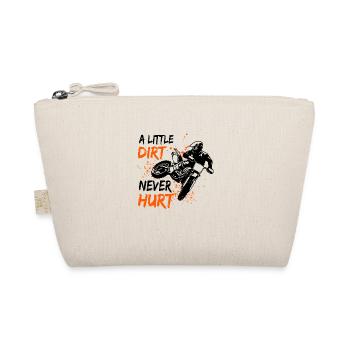 A Little Dirt Never Hurt Motocross Motorcycle Dirt - Bio-Täschchen - Natur - Vorne