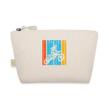 Retro Graphic Dirt Biker Motorcycle Enduro Motocro - Bio-Täschchen - Natur - Vorne