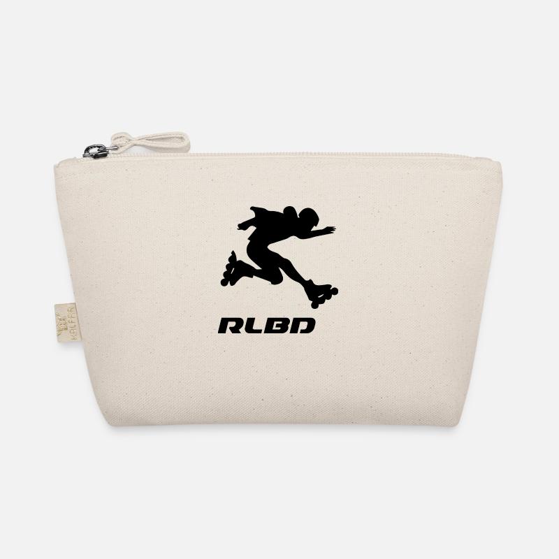 skater jump rollerblader - Organic Pouch - nature