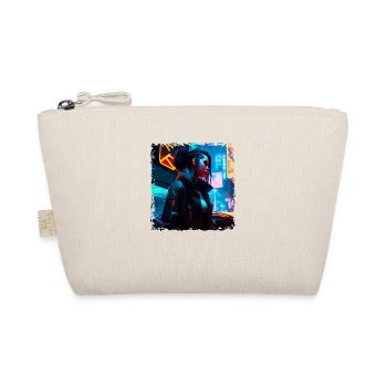Œuvre d’art au néon de science-fiction avec un jeune punk en néon - Trousse biologique - nature - Devant