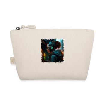 Artwork Illustration Punk in the High Tech Future - Organic Pouch - nature - Front