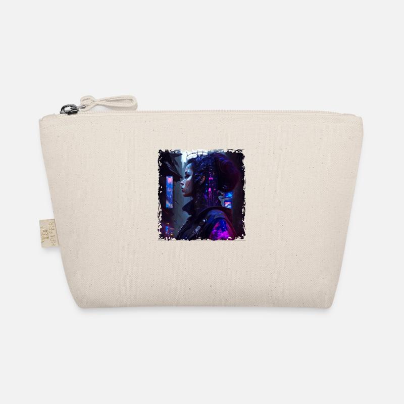 Sci-Fi Cyber Soldier Connected to Network Organic Pouch